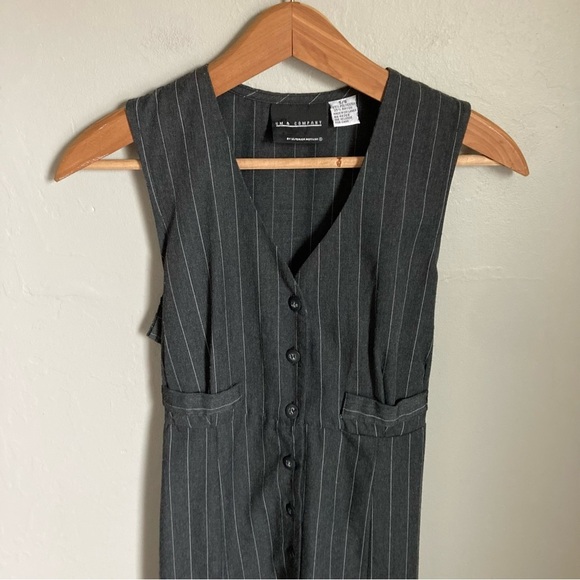 Vintage Gray Maxi Dress Size 5/6 - Picture 5 of 5